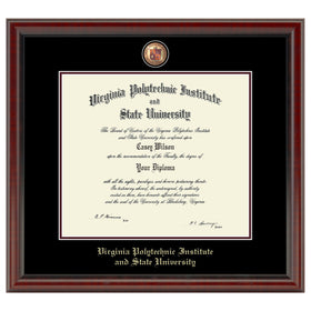Virginia Tech Diploma Frame - Masterpiece Shot #1