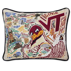 Virginia Tech Embroidered Pillow Shot #1
