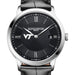 Virginia Tech Men's Baume et Mercier 40mm Classima Quartz Watch with Black Dial & Black Leather Strap