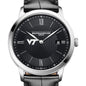 Virginia Tech Men's Baume et Mercier 40mm Classima Quartz Watch with Black Dial & Black Leather Strap Shot #1