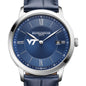 Virginia Tech Men's Baume et Mercier 40mm Classima Quartz Watch with Blue Dial & Dark Blue Leather Strap Shot #1