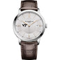 Virginia Tech Men's Baume et Mercier 40mm Classima Quartz Watch with Silver Dial & Dark Brown Leather Strap Shot #2