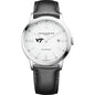 Virginia Tech Men's Baume et Mercier 42mm Classima Automatic Watch with White Dial & Black Leather Strap Shot #2