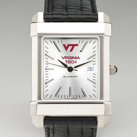Virginia Tech Men&#39;s Collegiate Watch with Leather Strap Shot #1