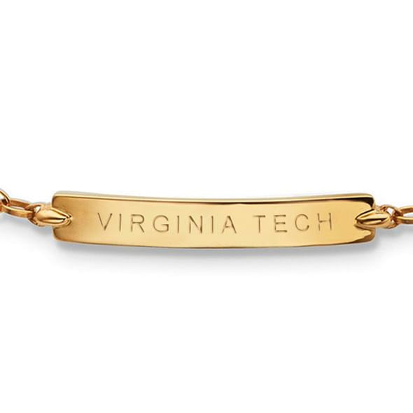 Virginia Tech Monica Rich Kosann Petite Poesy Bracelet in Gold Shot #2