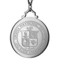 Virginia Tech Monica Rich Kosann Round Charm in Silver with Stone Shot #2