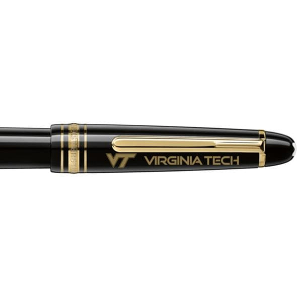 Virginia Tech Montblanc Meisterstück Classique Fountain Pen in Gold Shot #2