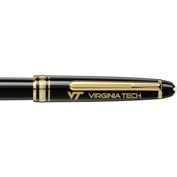 Virginia Tech Montblanc Meisterstück Classique Rollerball Pen in Gold Shot #2