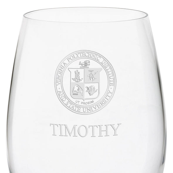 Virginia Tech Red Wine Glasses - Set of 4 Shot #3