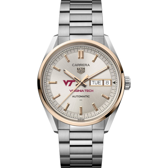 Virginia Tech TAG Heuer Carrera Automatic Day-Date 18K 5N Rose Gold Shot #2
