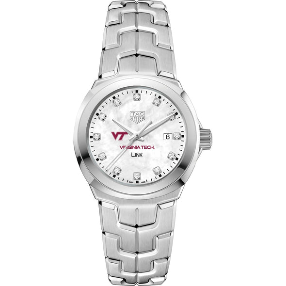 Virginia Tech TAG Heuer Diamond Dial LINK for Women Shot #2