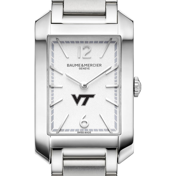 Virginia Tech Women's Baume et Mercier 35X22mm Hampton Watch with Silver Dial & Bracelet Shot #1