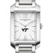 Virginia Tech Women's Baume et Mercier 35X22mm Hampton Watch with Silver Dial & Bracelet