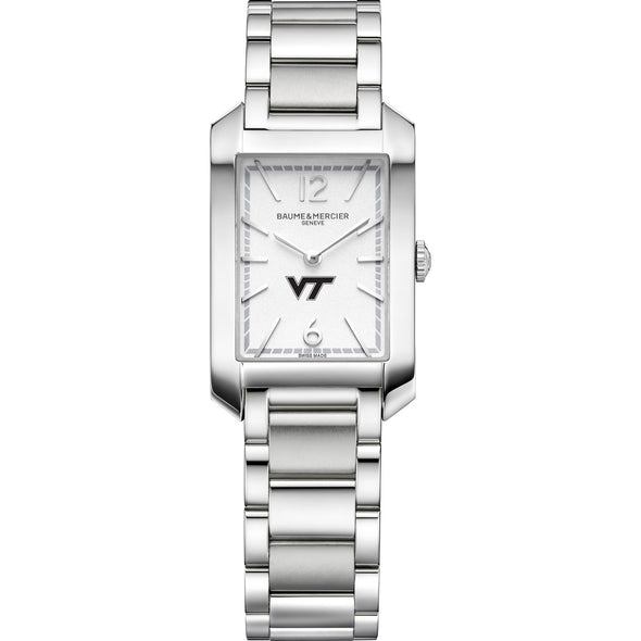 Virginia Tech Women's Baume et Mercier 35X22mm Hampton Watch with Silver Dial & Bracelet Shot #2