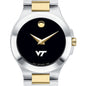 Virginia Tech Women's Movado Collection Two-Tone Watch with Black Dial Shot #1