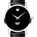 Virginia Tech Women's Movado Museum with Leather Strap