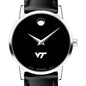 Virginia Tech Women's Movado Museum with Leather Strap Shot #1