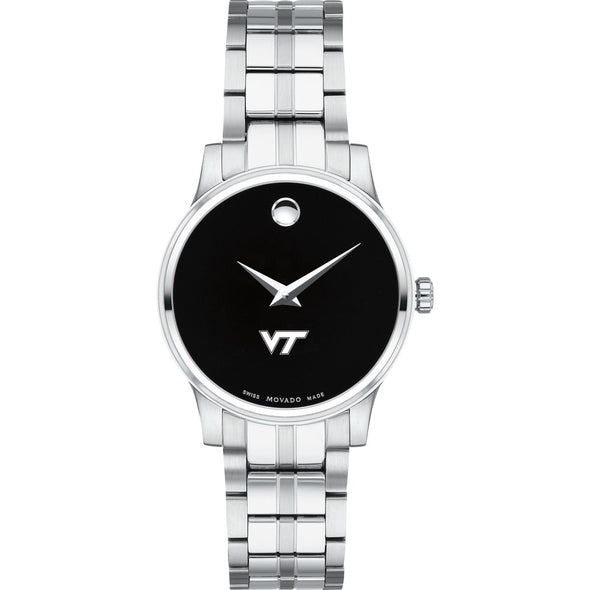 Virginia Tech Women's Movado Stainless Steel Watch with Black Dial Shot #2