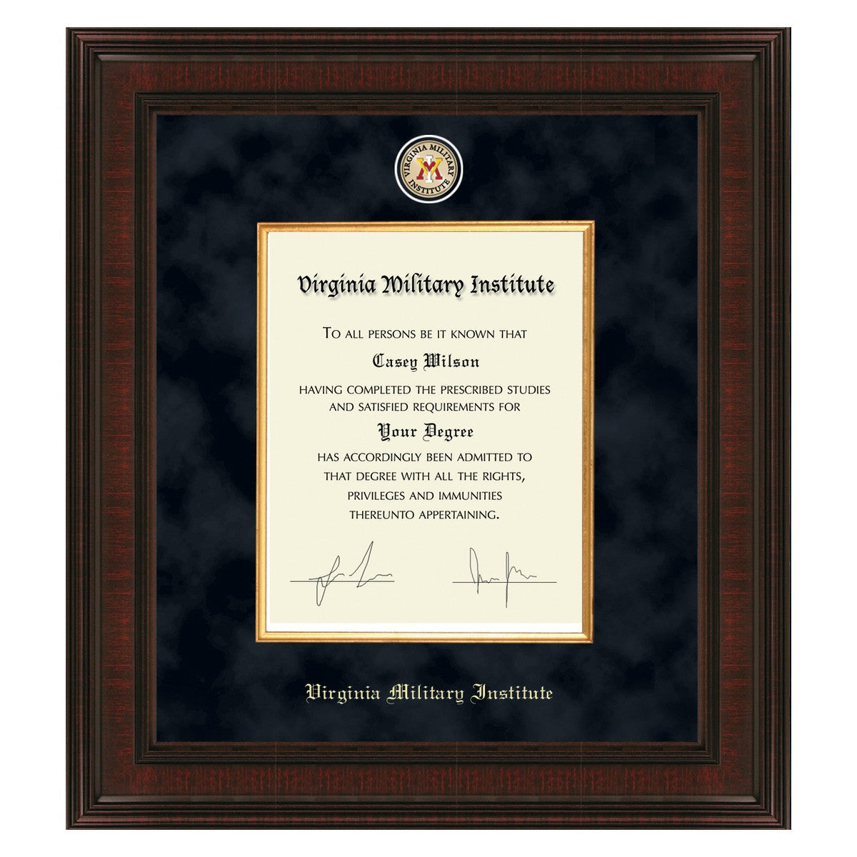 Virginia Military Institute Diploma Frame - Excelsior Graduation Gift ...