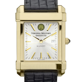 VMI Men's Gold Watch with 2-Tone Dial & Leather Strap at M.LaHart & Co. Shot #1