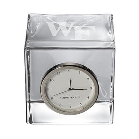 Wake Forest Glass Desk Clock by Simon Pearce Shot #1