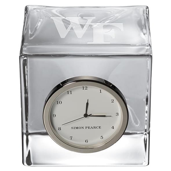 Wake Forest Glass Desk Clock by Simon Pearce Shot #2