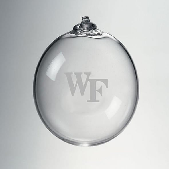 Wake Forest Glass Ornament by Simon Pearce Shot #1