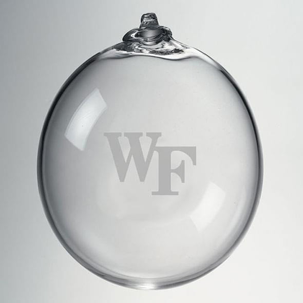Wake Forest Glass Ornament by Simon Pearce Shot #2