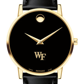 Wake Forest Men&#39;s Movado Gold Museum Classic Leather Shot #1