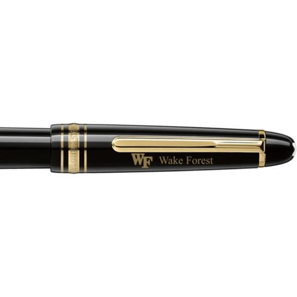 Wake Forest Montblanc Meisterstück Classique Fountain Pen in Gold Shot #2