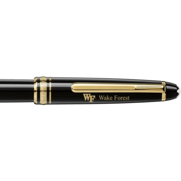 Wake Forest Montblanc Meisterstück Classique Rollerball Pen in Gold Shot #2