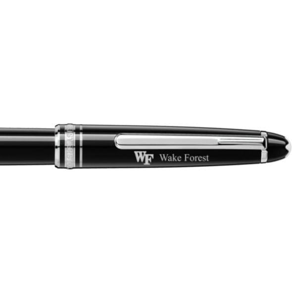 Wake Forest Montblanc Meisterstück Classique Rollerball Pen in Platinum Shot #2