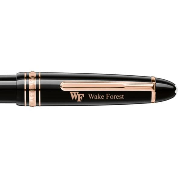 Wake Forest Montblanc Meisterstück LeGrand Ballpoint Pen in Red Gold Shot #2