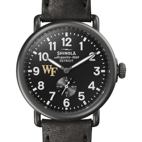 Wake Forest Shinola Watch, The Runwell 41mm Black Dial Shot #1