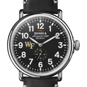 Wake Forest Shinola Watch, The Runwell 47 mm Black Dial Shot #1