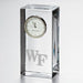 Wake Forest Tall Glass Desk Clock by Simon Pearce