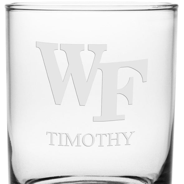 Wake Forest Tumbler Glasses - Set of 2 Made in USA Shot #3