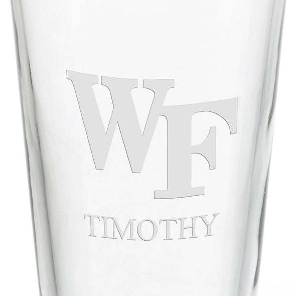 Wake Forest University 16 oz Pint Glass- Set of 2 Shot #3