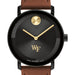 Wake Forest University Men's Movado BOLD with Cognac Leather Strap