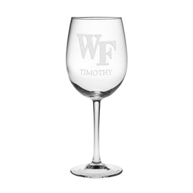 Wake Forest University Red Wine Glasses - Set of 2 - Made in the USA Shot #1