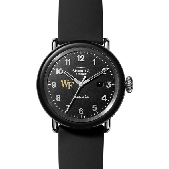 Wake Forest University Shinola Watch, The Detrola 43mm Black Dial at M.LaHart &amp; Co. Shot #2