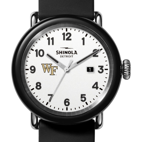 Wake Forest University Shinola Watch, The Detrola 43mm White Dial at M.LaHart &amp; Co. Shot #1