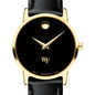 Wake Forest Women's Movado Gold Museum Classic Leather Shot #1