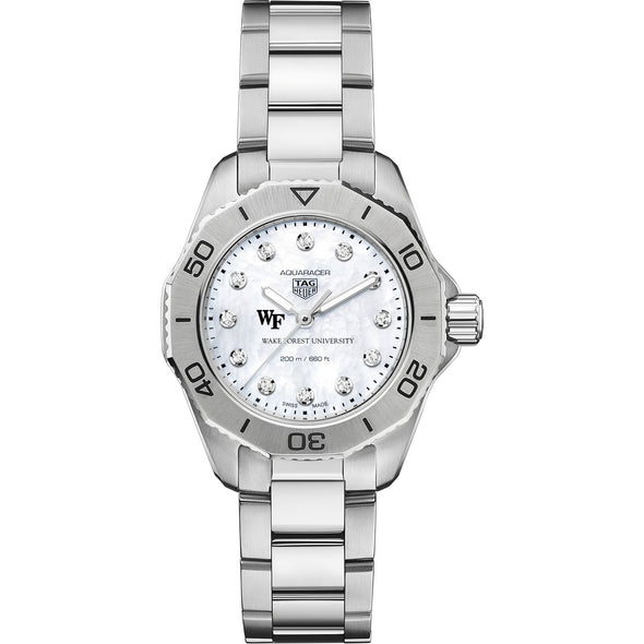 Wake Forest Women&#39;s TAG Heuer Steel Aquaracer with Diamond Dial Shot #2