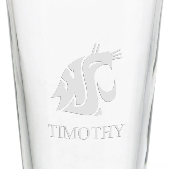 Washington State University 16 oz Pint Glass- Set of 2 Shot #3