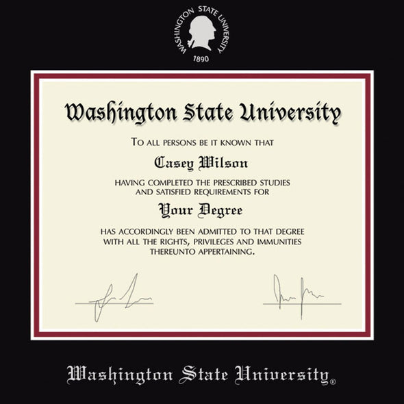 Washington State University Diploma Frame, the Fidelitas Shot #2