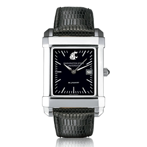 Washington State University Men's Black Quad with Leather Shot #2