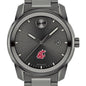 Washington State University Men's Movado BOLD Gunmetal Grey with Date Window Shot #1