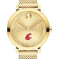 Washington State University Women's Movado Bold Gold with Mesh Bracelet Shot #1