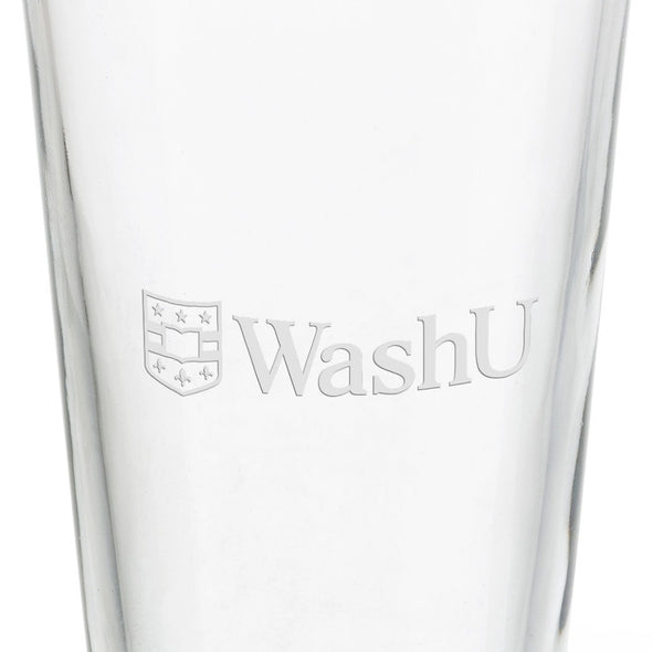 Washington University in St. Louis 16 oz Pint Glass Shot #3